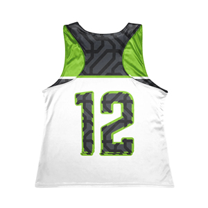 SINEWY SPORTS Camisetas de Lacrosse para Mujer, con Apliques Frontales Personalizados, de Secado Rápido, sin Mangas, Estilo Racerback, para Práctica, de Poliéster/Nailon, Color Sólido - Product Image 2