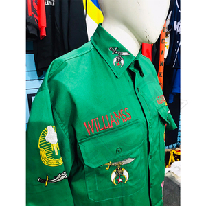 Camisa Verde Personalizada de los Shriners – Bordada con la frase “I Am Our Mystic Temple 2002” – Regalia Masónica - Product Image 5