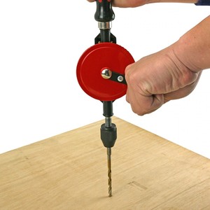 Woodworking 12 Inch Manual Hand Drill with 3-Jaw 1/4" Chuck Crank Drill <b>Tool</b> for DIY <b>Crafting</b> - Product Image 2