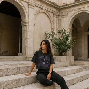 T-shirt ample en coton biologique pour femme, anti-humidité, pour usage quotidien (vente en gros) - Product Image 2