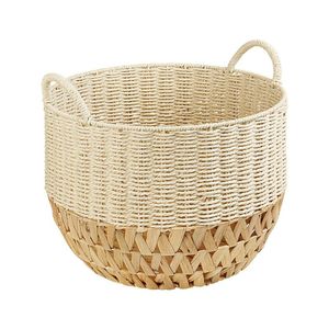 Cesta de almacenamiento de jacinto de agua ovalada de Venta caliente con asas HS 4165/2 - Product Image 6