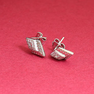 Pendientes de Plata con Diamantes de Diseño 2026, Estilo Brillante para Mujeres y Niñas, Ideales para Bodas y Fiestas - Product Image 4