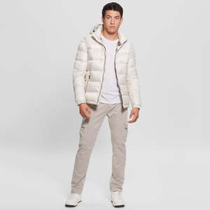 Vestes d'hiver personnalisées de haute qualité, designs sur mesure, vente en gros OEM, vestes matelassées imperméables pour hommes avec broderie en chenille - Product Image 2