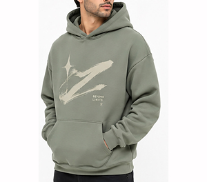 Luxury Black Designer <b>Pullover</b> Hoodie <b>for</b> <b>Men</b> Oversized Heavyweight Cotton Winter Streetwear Fashion Warm Sweatshirt - Product Image 4