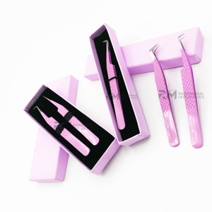 Pinzas para Pestañas RM INDUSTRIES de Acero Inoxidable con Punta Suave, Herramientas de Precisión con Recubrimiento Rosa, Empaque en Caja, RMI-AS-EET-171076 10mm - Product Image 2