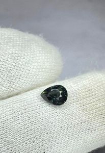 Saphir naturel bleu sarcelle, non chauffé, taille poire, pour bijoux. - Product Image 2