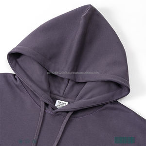 440GSM Pullover <b>men's</b> <b>hoodies</b>/<b>hoodies</b> <b>men</b> <b>Oversized</b> Streetwear Custom Logo Heavyweight Cotton Polyester Blend Hooded Terry - Product Image 1