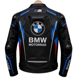 Men's Custom Super MotoCP Track Cowhide <b>Racing</b> <b>Jacket</b>/Chaqueta Leather Motorbike CE Level 2 Protection Made To Measure Approved - Product Image 3