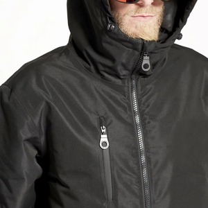 Traje de Esquí Unisex Negro de Diseño Personalizado, Impermeable, Transpirable, Mono de una Pieza, Chaqueta con Capucha para Snowboard, Cortavientos, con Cierre - Product Image 5