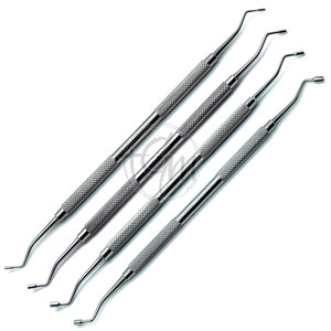 Instrument dentaire manuel en acier inoxydable, double embout, pour le placement d'amalgame et le condensateur de cavité, pour travaux de restauration - Product Image 4