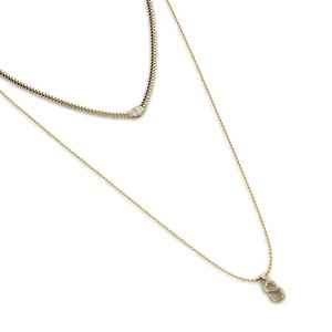 Colgante de Plata 925 con Letra S y Moissanita, con Circonita Redonda, Collar Clásico Unisex, Regalo - Product Image 3