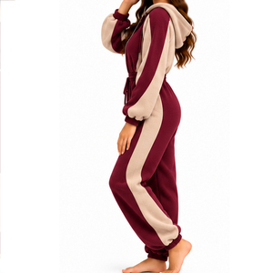 Combinaison polaire pour femme EAZWEARS avec poche avant, vêtements de détente chauds, fournisseur d'usine, fabricant, exportateur, commandes en gros - Product Image 2