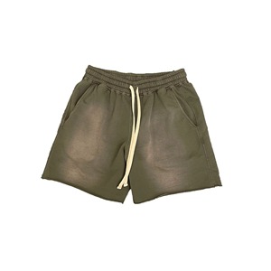 Pantalones Cortos Casuales de Algodón 100% con Lavado Ácido para Hombre, Impresión Personalizada, Estilo Urbano Ecológico - Venta al por Mayor - Product Image 1