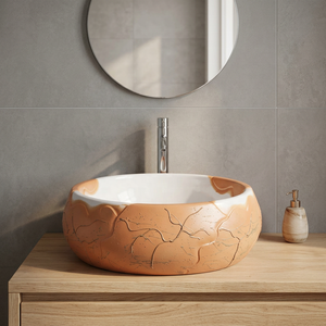 Lavabo de Cerámica Negro Mate Moderno para Encimera, Lavabo de Baño Premium con Accesorio de Drenaje - Product Image 6