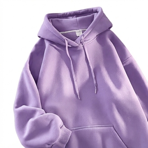 เสื้อฮู้ดผู้ชายทรงโอเวอร์ไซส์ สีพื้น ผ้าฟลีซ สวมใส่สบายสำหรับฤดูใบไม้ร่วง ทรงปกติ สีเขียว ดีไซน์กระเป๋า - Product Image 6