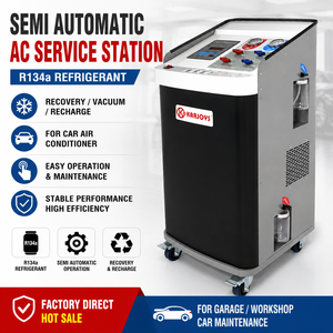 Machine <span class=keywords><strong>de</strong></span> récupération automatique <span class=keywords><strong>de</strong></span> réfrigérant AC Karjoys KJ-280A R134a pour climatiseur <span class=keywords><strong>de</strong></span> <span class=keywords><strong>voiture</strong></span>, recharge sous vide pour <span class=keywords><strong>garage</strong></span> 220-240V - Product Image 1