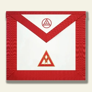 ผ้ากันเปื้อนรุ่นรอยัลอาร์ช ประเทศอังกฤษ ผู้จัดจำหน่ายระดับพรีเมียม ปักดิ้นทองคำแท่ง ผ้ากันเปื้อนพิธีกรรมเมสันแบบสั่งทำพิเศษ - Product Image 4