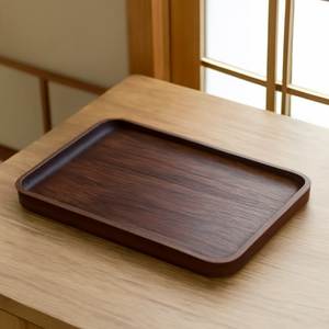 Bandeja de Servir Moderna y Flexible de Madera de Mango Lacada con Asas para Cocina, Escritorio o Mesa - Almacenamiento de Alimentos y Bebidas, Apta para Lavavajillas - Product Image 5