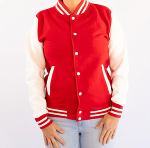 Veste universitaire unisexe personnalisée en gros, coupe-vent, respirante, décontractée, hiver, brodée, fermeture à boutons unie - Product Image 5