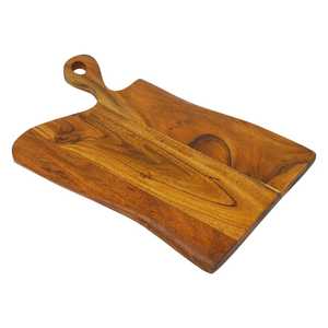 Bandeja de Servir Redonda de Lujo con Arte de Resina Oceánica, Tabla de Charcutería Circular de Madera con Ondas Azules, Plato de Queso, Regalo de Utensilios de Cocina - Product Image 3