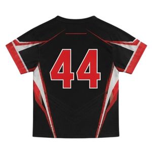เสื้อลาครอสแบบยูนิเซ็กซ์ สีดำแดง พิมพ์ลายแบบซับลิเมชั่น ผ้าโพลีเอสเตอร์น้ำหนักเบา แบบกลับด้านได้ ชุดกีฬา ชุดฝึกซ้อม เสื้อผ้ากีฬา - Product Image 2