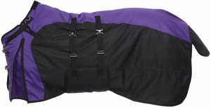 Wholesale Custom Logo Heavyweight Winter Horse Stable Blanket Waterproof Polar Fleece Polyester Shell Cotton Filling Black <b>Rug</b> - Product Image 2