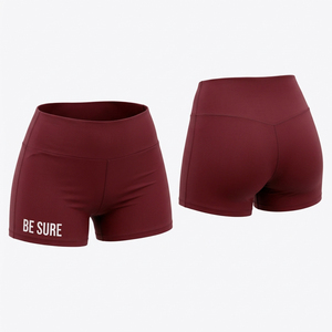 Shorts de Yoga con Logotipo Personalizado para Mujer, Shorts Deportivos de Cintura Alta Elástica, Leggings Cortos para Gimnasio, Shorts de Running Ajustados para Mujer - Product Image 5