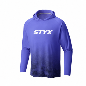 Sudadera con Capucha de Pesca Personalizada al por Mayor con Logotipo, Protección Solar UPF50+ para Hombre, Camisa de Manga Larga para Caza al Aire Libre, OEM ODM - Product Image 3