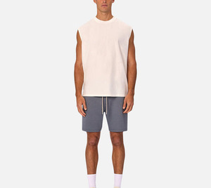 Débardeur tricoté sans manches pour homme, col rond, coupe classique, couleur unie, style décontracté, blanc, prix de gros, coupe décontractée, T-shirt pour homme - Product Image 6