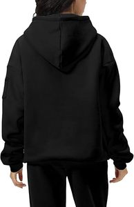 ผู้ผลิตเสื้อฮู้ดดี้ผู้หญิงแบบเรียบง่าย จำหน่ายส่ง นุ่ม สบาย ทนทาน ทันสมัย มีสไตล์ แนวสตรีท - Product Image 5