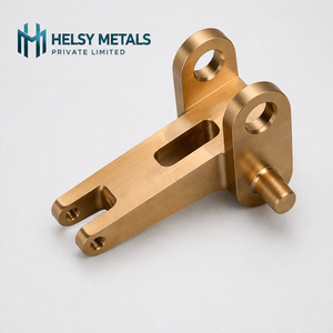 Durable Stainless Steel/Brass Linkage Bracket VMC Machined Broaching Precision Connector Arm Threaded Mounting Points <b>Machinery</b> - Product Image 1