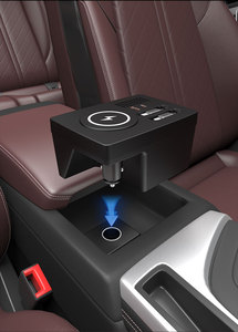 Hub USB con Caricatore Wireless e Luce Ambientale per <span class=keywords><strong>Audi</strong></span> <span class=keywords><strong>A4</strong></span> A4L, Compatibilità OEM 1:1, Stazione di Ricarica Rapida PD Retrattile per Console - Product Image 3