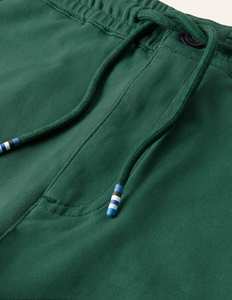 Pantalones Cortos Bermuda de Algodón Verde para Hombre con Cintura Ajustable con Cordón y Raya Lateral, Ropa Casual - Product Image 6