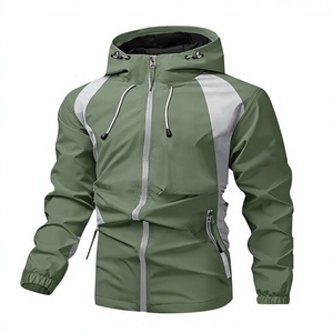 Chaqueta Softshell Verde Oliva para Hombre, Deportiva, con Capucha, Bolsillos con Cremallera, Impermeable, Resistente al Viento, para Todas las Estaciones, Ropa de Exterior - Product Image 6