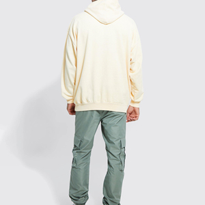 Sudadera y Hoodie Holgados de Algodón con Forro Polar, Estampados, de Color Liso, de Alta Calidad, Estilo Americano, de Moda y Tallas Grandes - Product Image 2