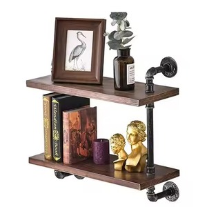 Modern Rectangle Shape Solid Wood Floating <b>Shelf</b> Set <b>Wall</b> Mounted Wooden <b>Shelves</b> for Storage and Home Decoration <b>Wall</b> <b>Shelf</b> - Product Image 5