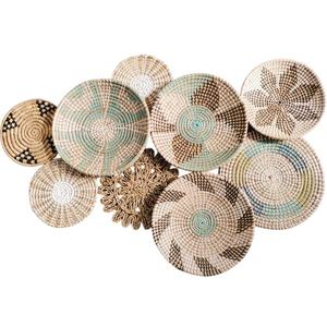 Ensemble de paniers muraux de style classique respectueux de l'environnement Décoration murale suspendue tissée - Product Image 4