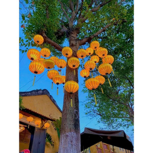 Colorful <b>Bamboo</b> Handmade Traditional Folk Art <b>Lantern</b> Floral Decorative Hanging Lamp Model Luna for Wedding Holiday Home Party - Product Image 4