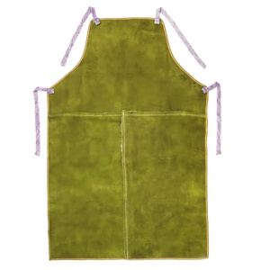 100% Polyester Reflective Safety Workshop <b>Apron</b> Good Quality Heavy-Duty Welding Jacket Genuine <b>Leather</b> Flame Resistant Heat - Product Image 3