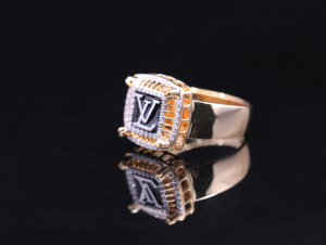 Anillo de banda de burbujas Full Eternity GRA 925 chapado en rodio con moissanita, joyería moderna para hombre - Product Image 1