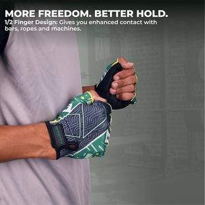 Unisex Heavy Duty Powerlifting Gym <b>Gloves</b> Half Finger Lace-Up Anti-Slip Custom Design <b>Weight</b> Lifting Fitness Sport <b>Gloves</b> - Product Image 4