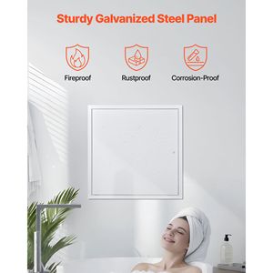 Galvanized Steel 19.2 X 19.2 Access <b>Panel</b> Drywall Easy Install Hinged Service <b>Panel</b> Screwdriver Latch Door <b>Window</b> Hinges Product - Product Image 3