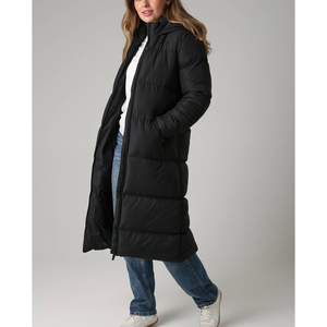 Chaqueta Larga Acolchada de Invierno Personalizada, Resistente al Viento, con Relleno de Poliéster, Capucha, Forro Acolchado, para Mujer - Product Image 2