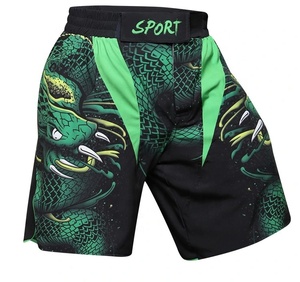 Pantalones cortos sublimados Muay Thai y Kickboxing de diseño personalizado Satén de alta calidad 100% Poliéster para hombre Todas las estaciones - Product Image 4