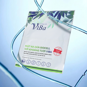 Masque facial en feuille Viba Youth Biocell, hydratant nourrissant, revitalisant pour la peau, unisexe, eau minérale de noix de coco fermentée, Vietnam - Product Image 6