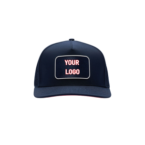 OEM Waterproof Performance Golf Hat Custom Patch Logo Laser Perforation 5-Panel Breathable <b>Snapback</b> <b>Cap</b> Made in Vietnam - Product Image 3