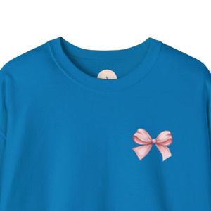 Sweat-shirt bleu roi à motif inspirant, en molleton doux, col rond, manches longues, vêtement décontracté et tendance pour tous les jours - Product Image 3
