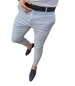 Pantalon de Costume Homme en Coton Sur Mesure Coupe Droite Formelle pour Bureau, Travail, Réunions, Décontracté et Respirant - Product Image 4