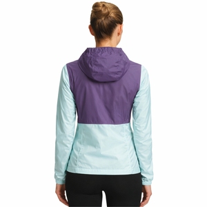 Chaqueta cortavientos de color bloque para mujer, ligera, con capucha, con cremallera, transpirable, de secado rápido, informal, para exteriores, de primavera. - Product Image 2