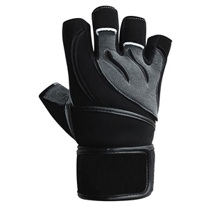 High Performance Fitness Weightlifting Gloves with Anti <b>Slip</b> Grip and Wrist Wrap Manufacturer Supply - Product Image 2
